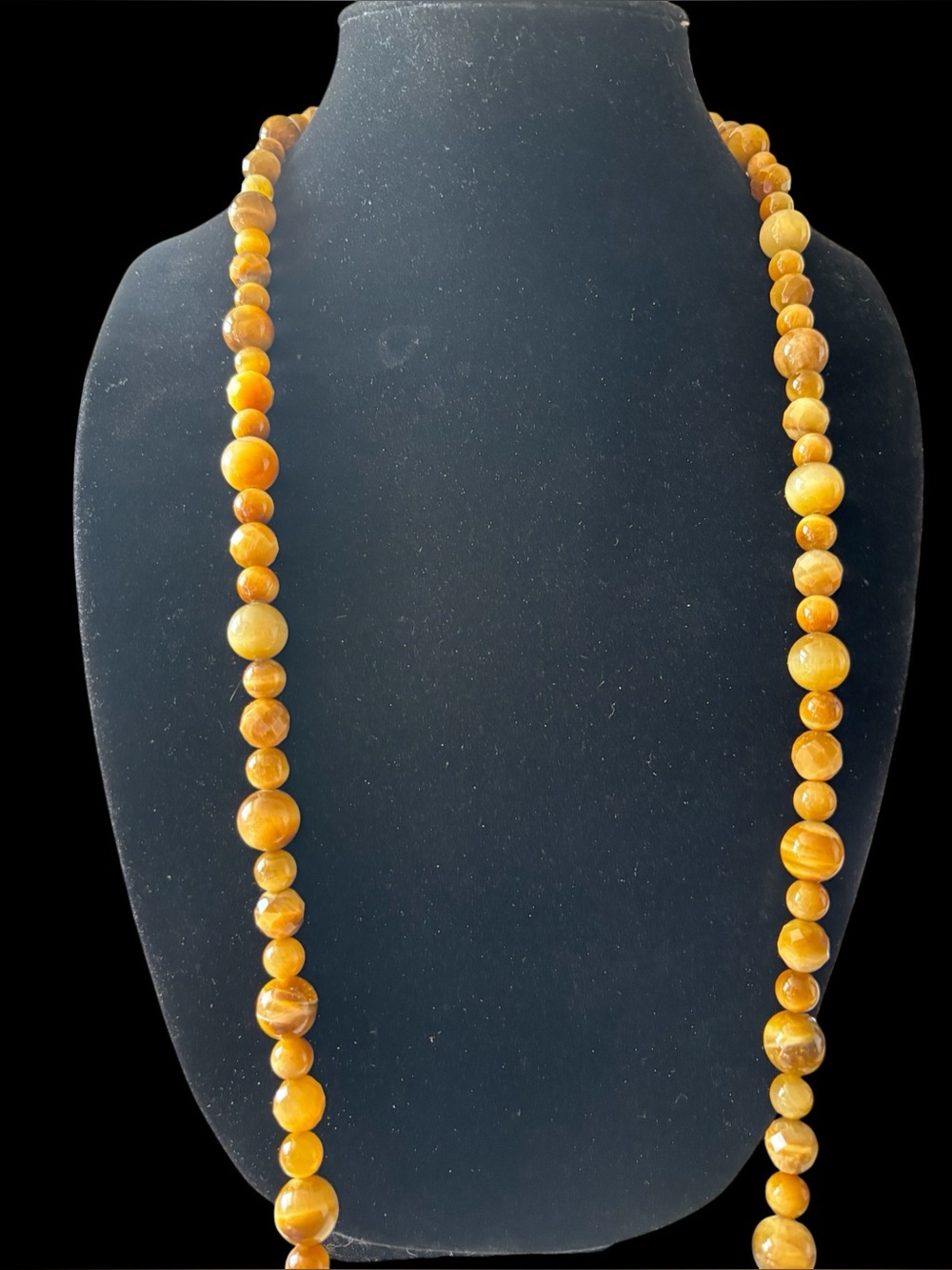 Jay King Polished Honey Brown Beaded Necklace